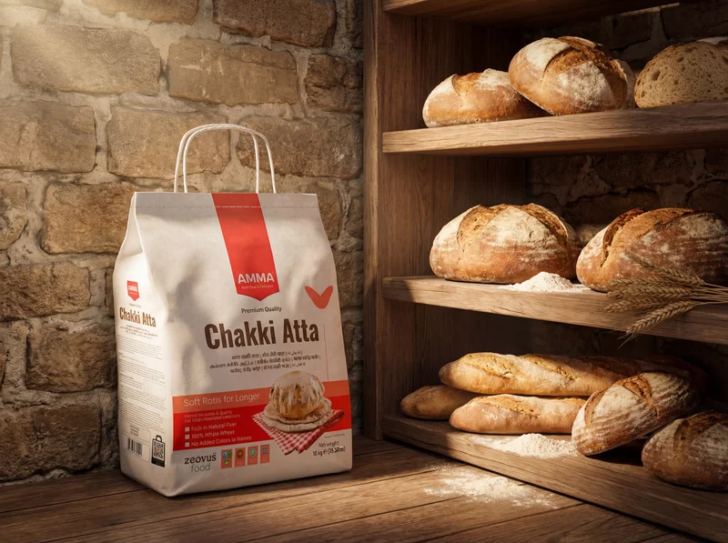 Zeovus Food Premium Products - Fresh Atta